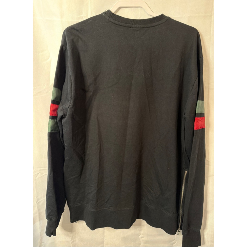 Rebel Minds Men’s 2XL Colorblock Pullover Sweatshirt Green Red Black Side Zip - Picture 4 of 7
